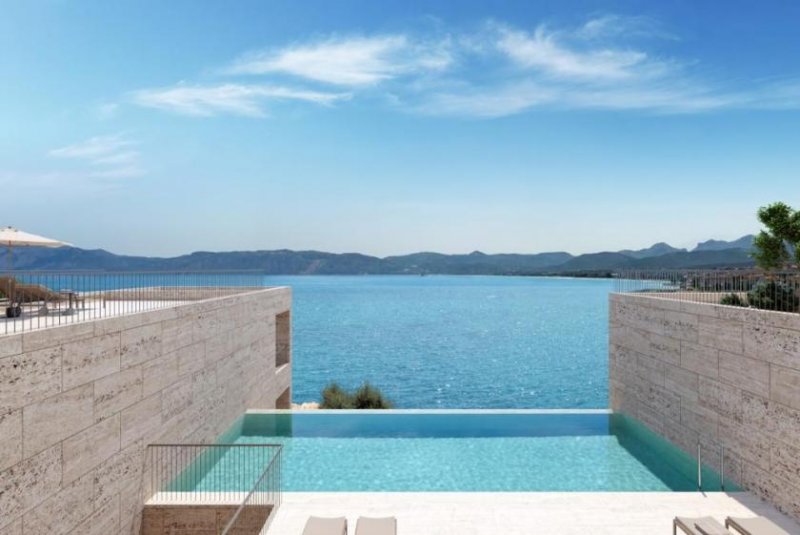 Kissamos Kreta, Kissamos: Neubau-Projekt! Elegante Wohnung am Meer mit unverbautem Blick auf die Ägäis zu verkaufen Wohnung kaufen